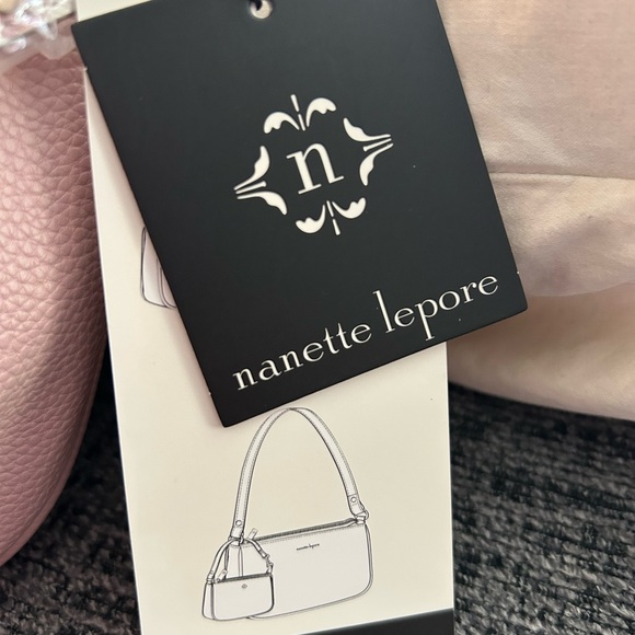 Nanette Lepore - Pink Shoulder Bag with Cherry Pouch - Picture 6 of 7